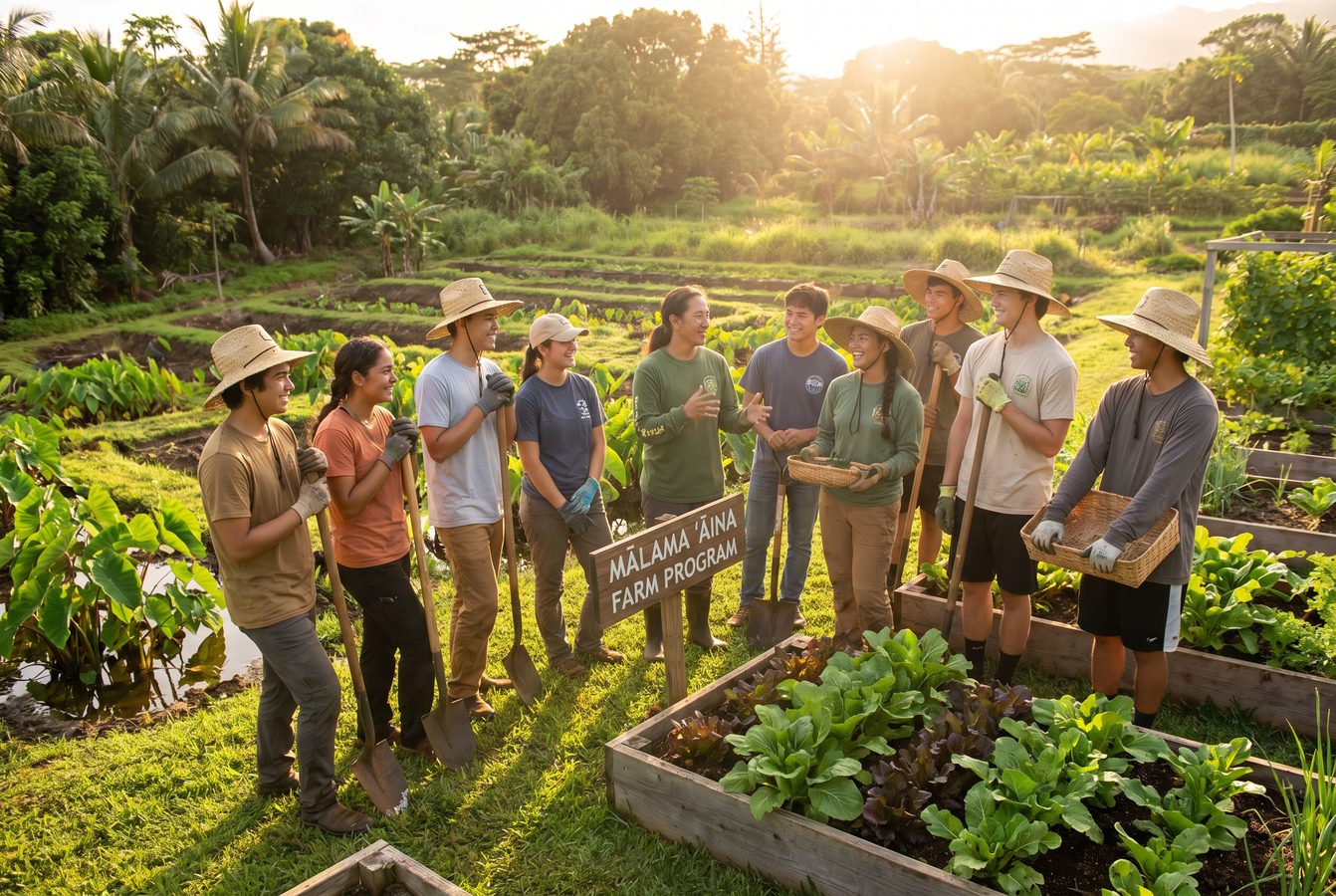 Youth farm education in Hawaii